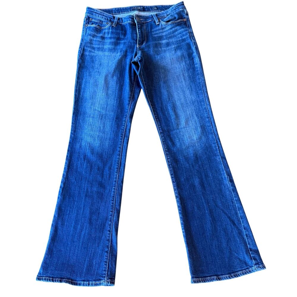 Lucky Brand Womens Sweet Boot jeans, dark wash, whiskering, size 10/30 - Picture 5 of 8
